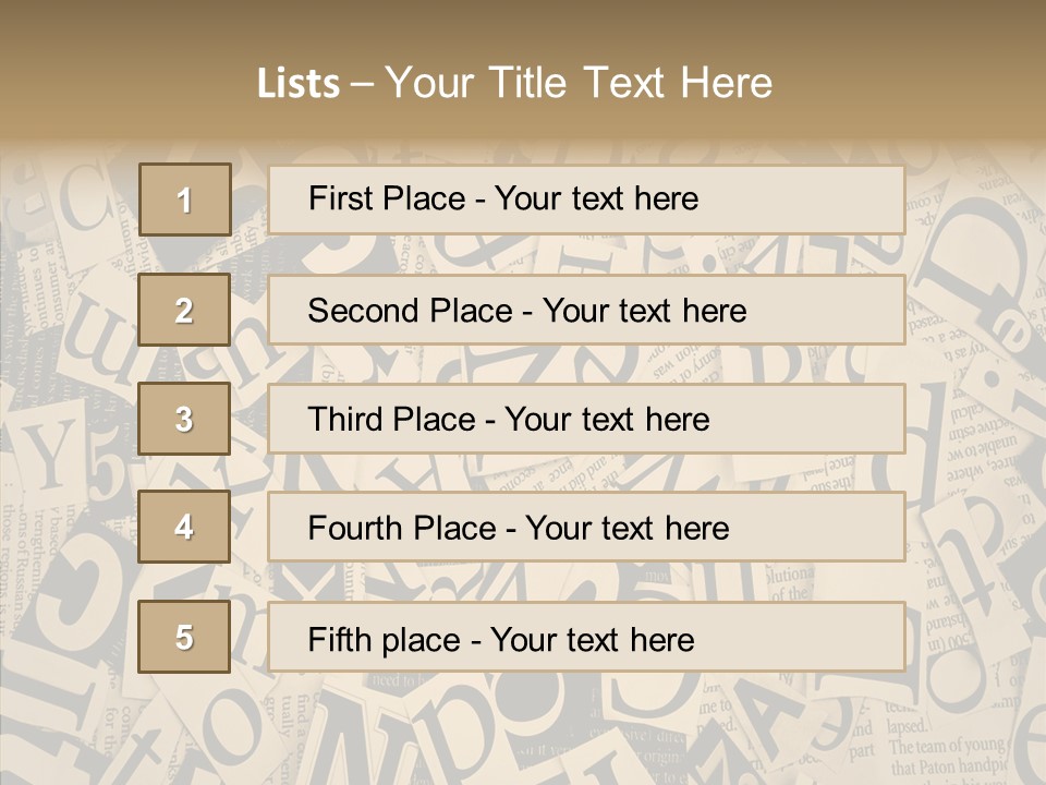 Catalogue Pasted Black PowerPoint Template
