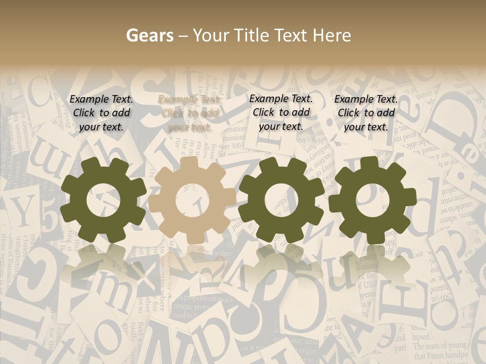 Catalogue Pasted Black PowerPoint Template