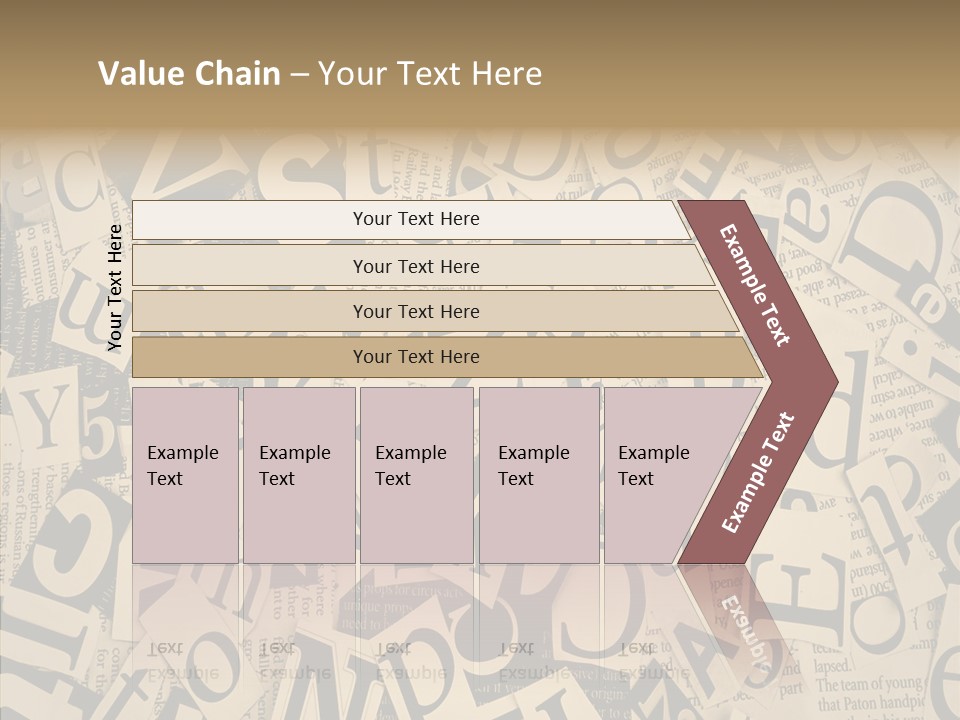 Catalogue Pasted Black PowerPoint Template