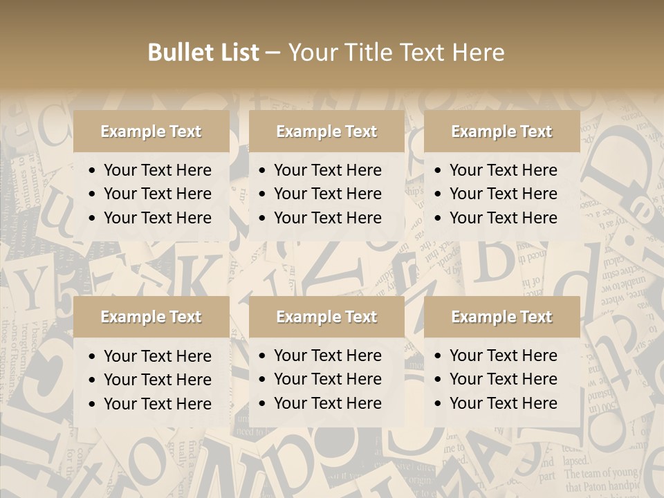 Catalogue Pasted Black PowerPoint Template