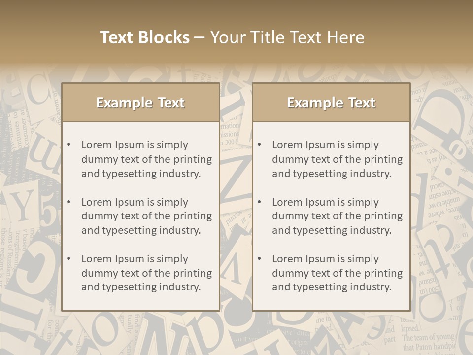 Catalogue Pasted Black PowerPoint Template