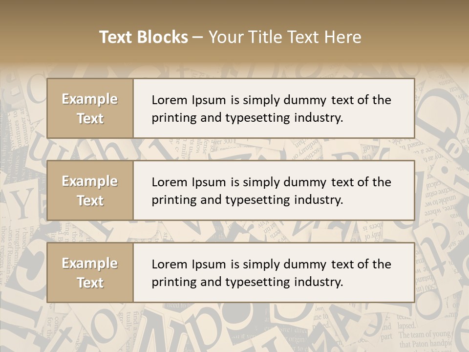 Catalogue Pasted Black PowerPoint Template