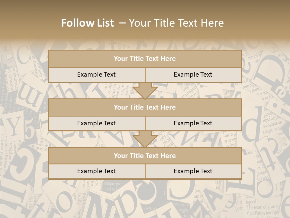 Catalogue Pasted Black PowerPoint Template