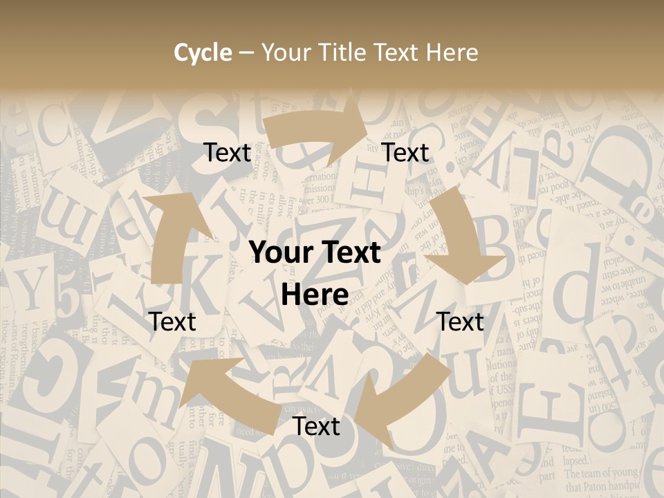 Catalogue Pasted Black PowerPoint Template