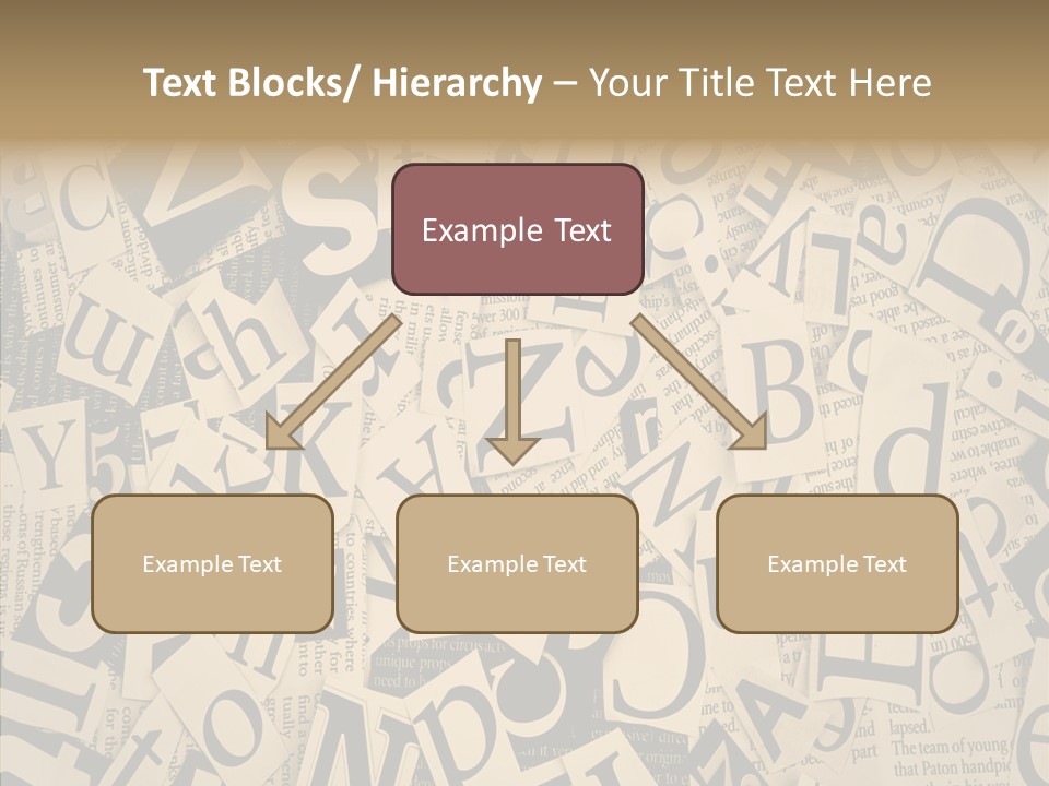 Catalogue Pasted Black PowerPoint Template