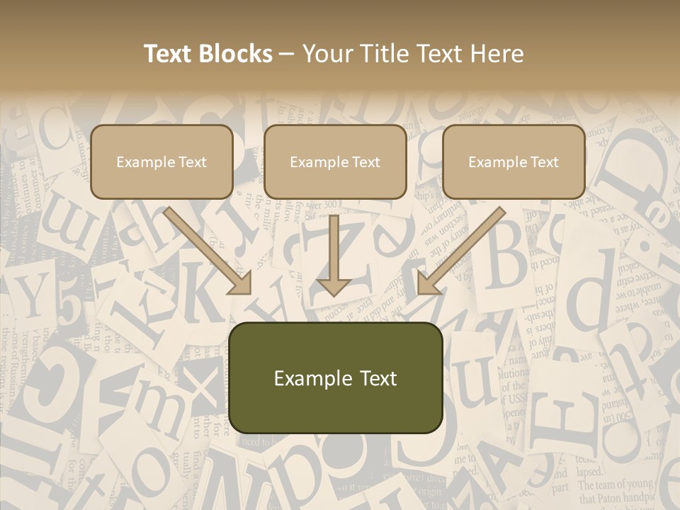 Catalogue Pasted Black PowerPoint Template