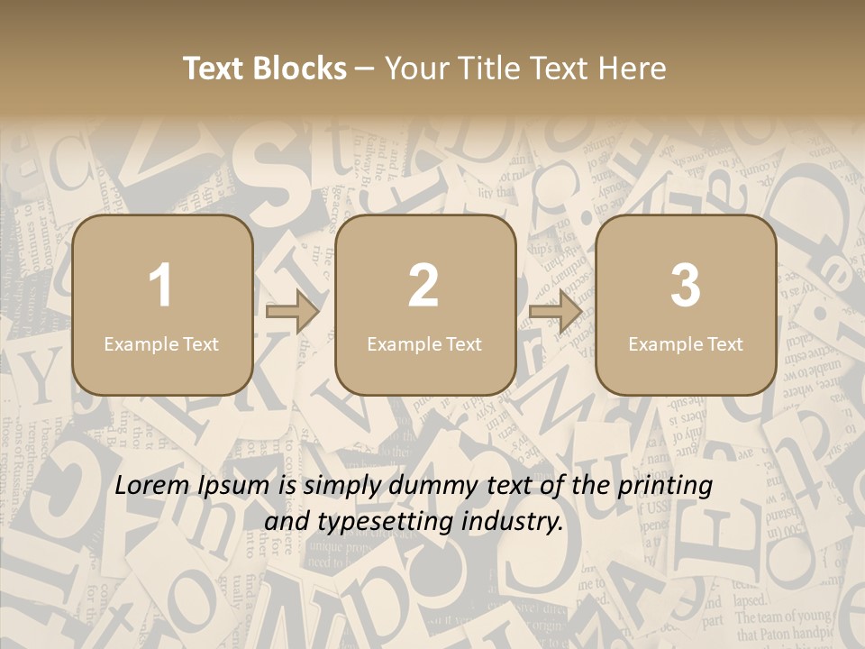 Catalogue Pasted Black PowerPoint Template