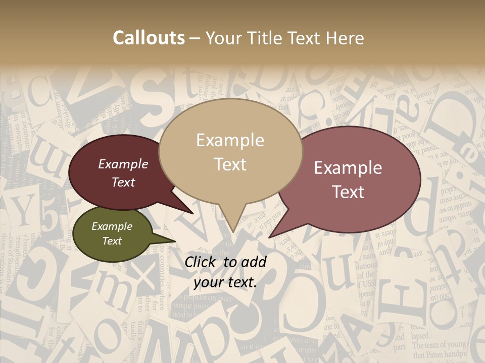 Catalogue Pasted Black PowerPoint Template