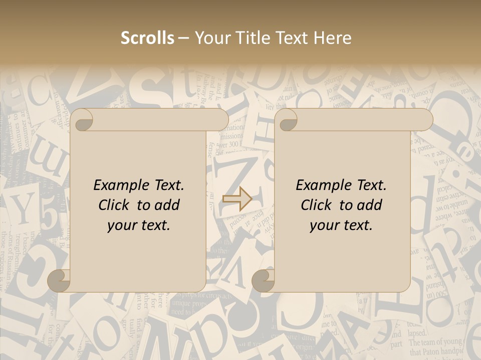 Catalogue Pasted Black PowerPoint Template