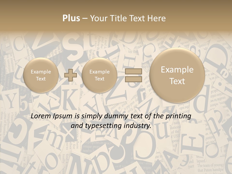 Catalogue Pasted Black PowerPoint Template