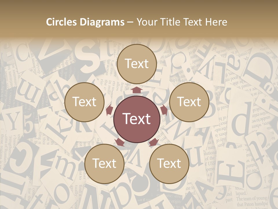 Catalogue Pasted Black PowerPoint Template