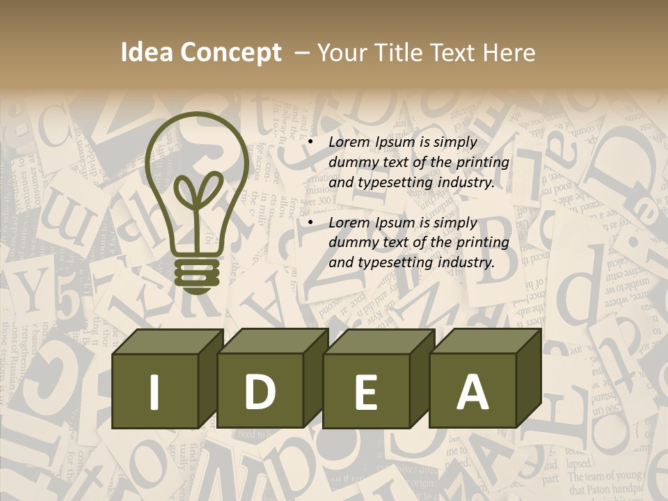 Catalogue Pasted Black PowerPoint Template