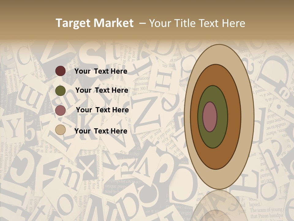 Catalogue Pasted Black PowerPoint Template