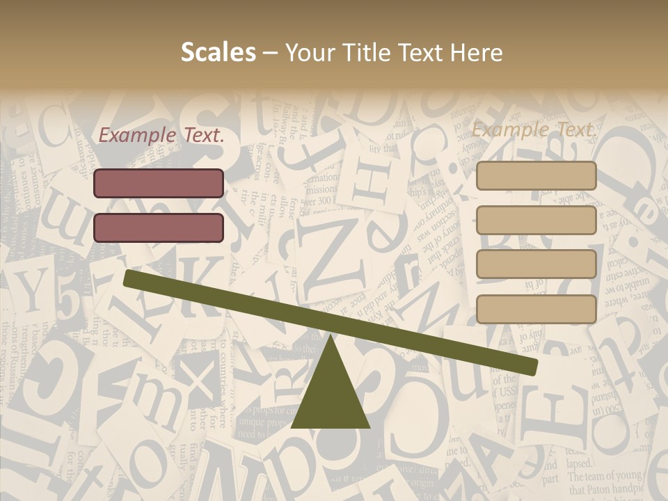Catalogue Pasted Black PowerPoint Template
