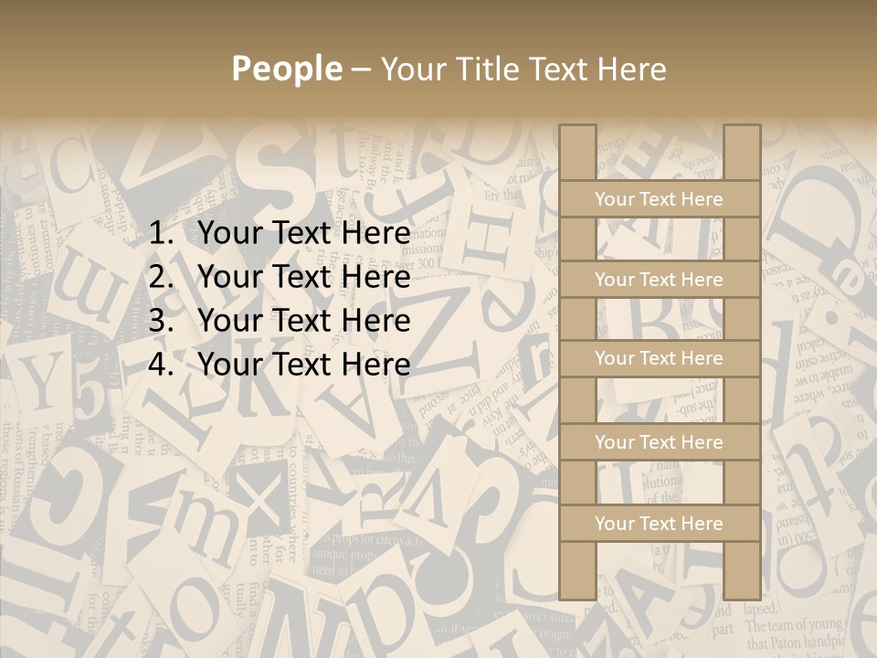 Catalogue Pasted Black PowerPoint Template