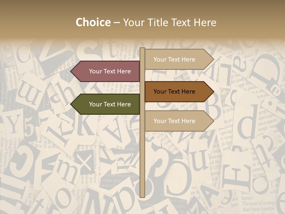 Catalogue Pasted Black PowerPoint Template