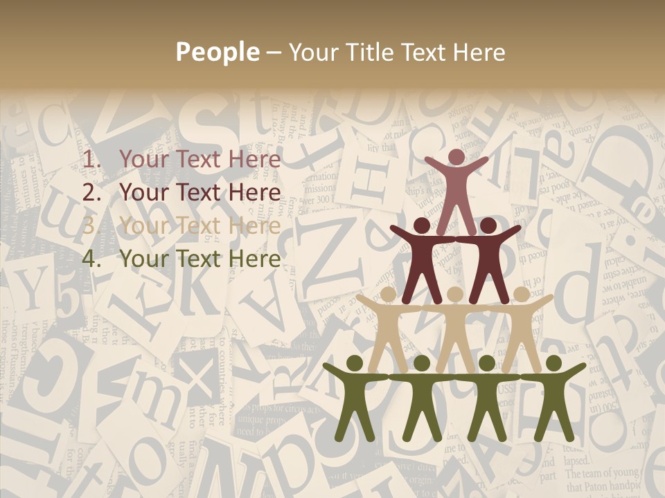 Catalogue Pasted Black PowerPoint Template