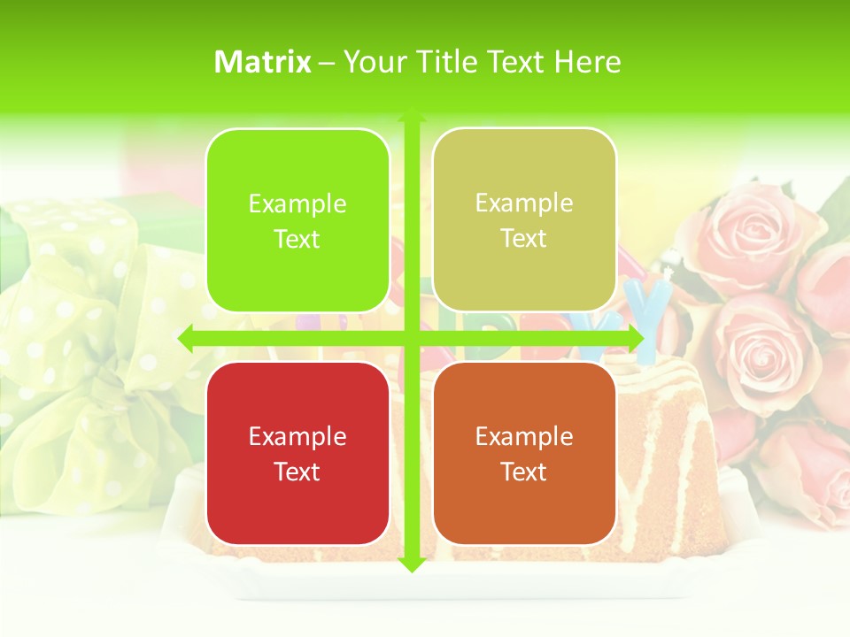 Arrangement Anniversary Birthday PowerPoint Template