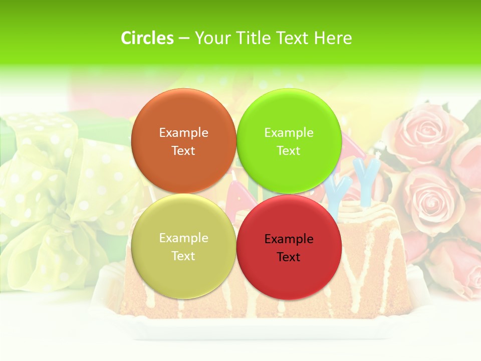 Arrangement Anniversary Birthday PowerPoint Template