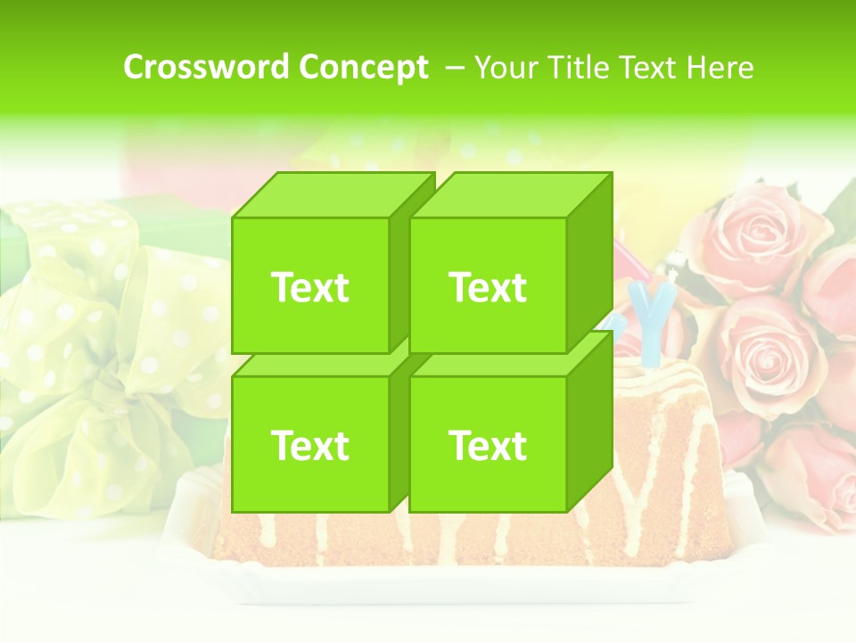 Arrangement Anniversary Birthday PowerPoint Template