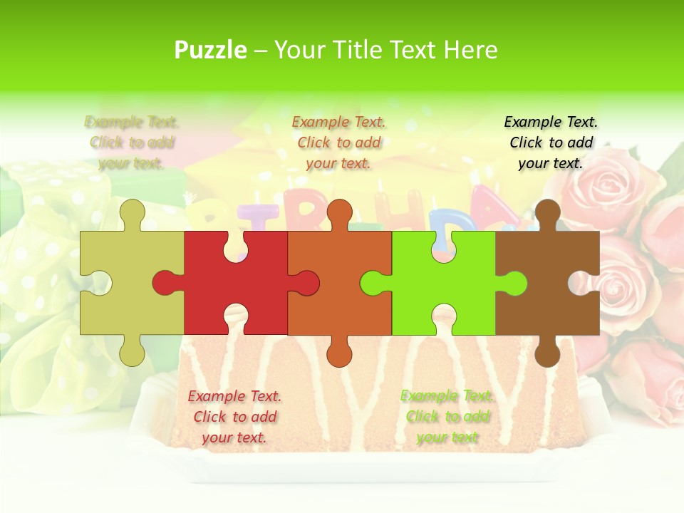 Arrangement Anniversary Birthday PowerPoint Template