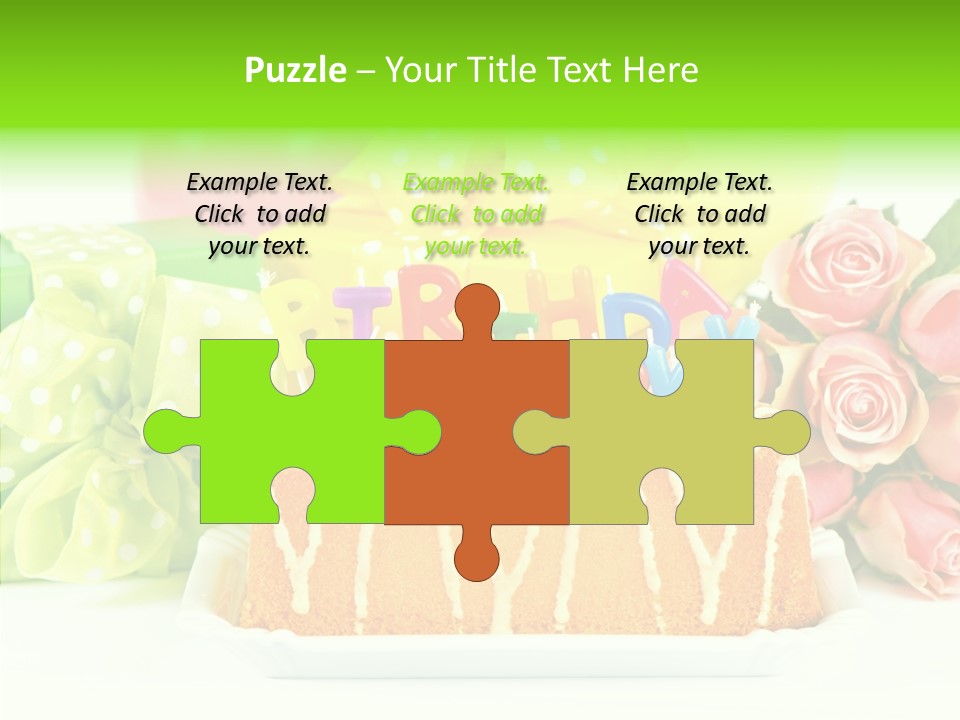 Arrangement Anniversary Birthday PowerPoint Template