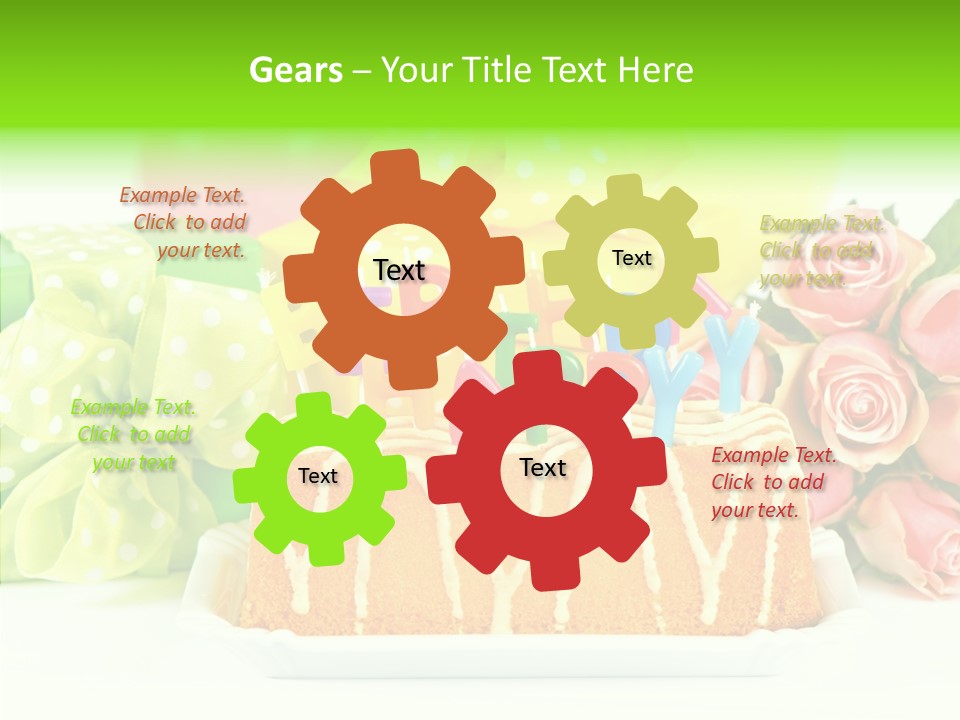 Arrangement Anniversary Birthday PowerPoint Template