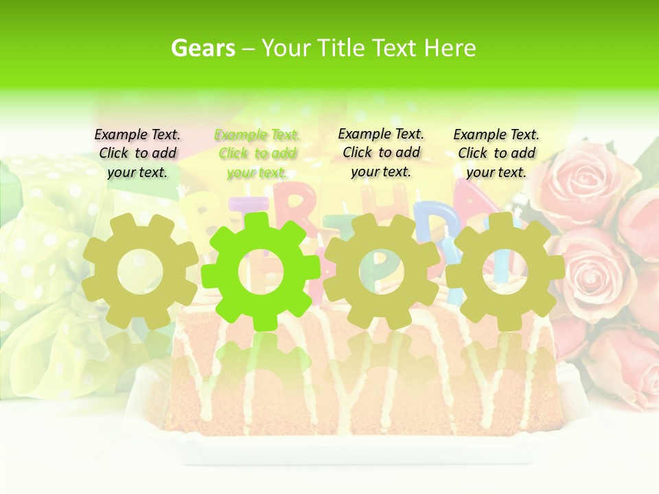 Arrangement Anniversary Birthday PowerPoint Template