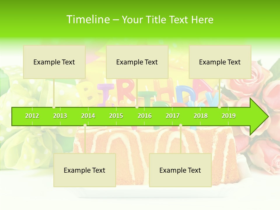 Arrangement Anniversary Birthday PowerPoint Template