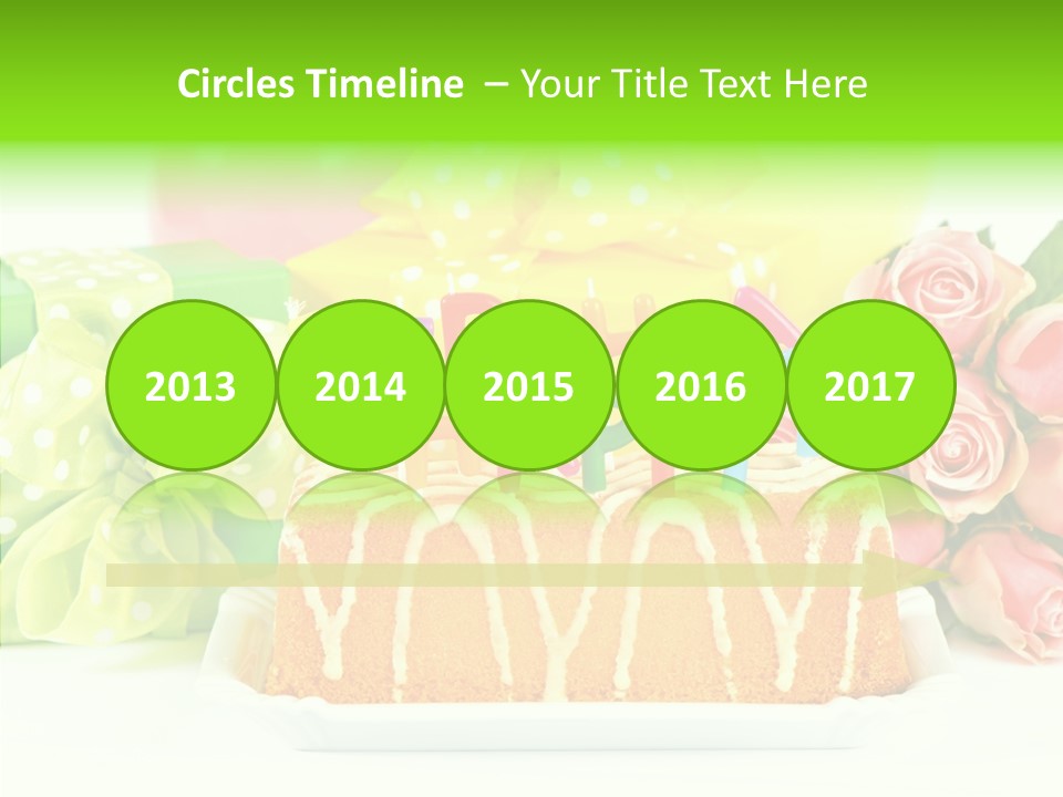 Arrangement Anniversary Birthday PowerPoint Template