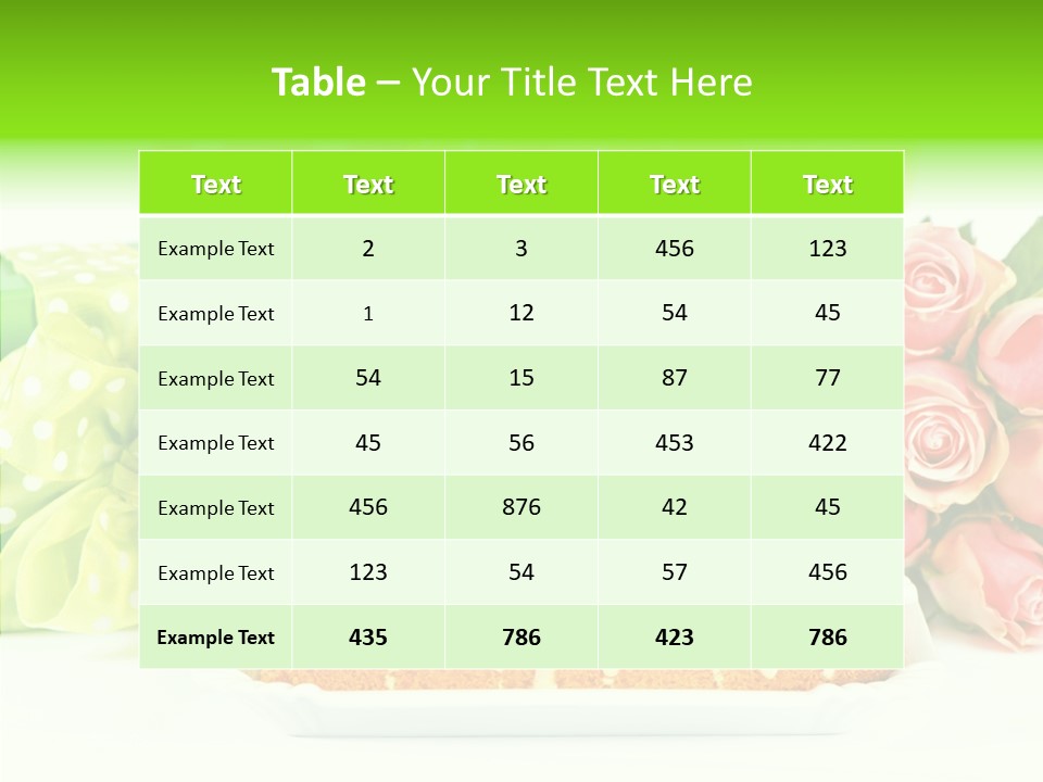 Arrangement Anniversary Birthday PowerPoint Template