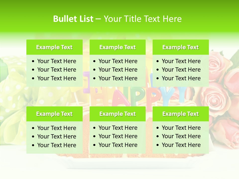 Arrangement Anniversary Birthday PowerPoint Template