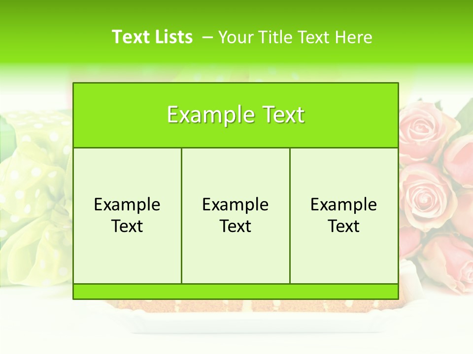 Arrangement Anniversary Birthday PowerPoint Template