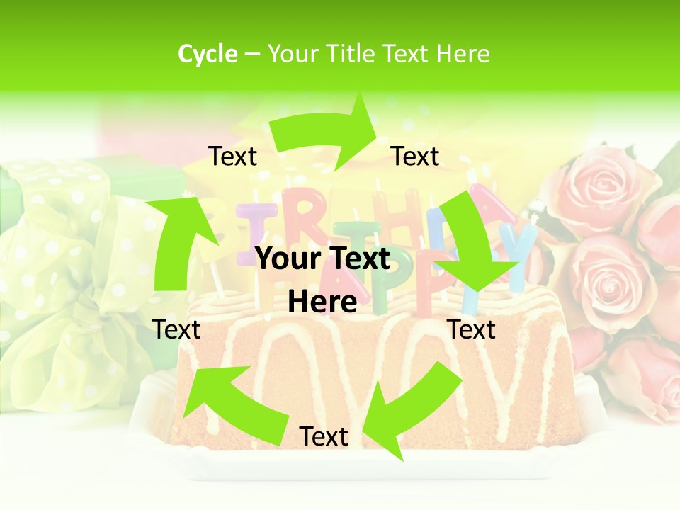 Arrangement Anniversary Birthday PowerPoint Template