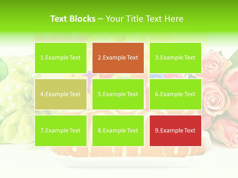 Arrangement Anniversary Birthday PowerPoint Template