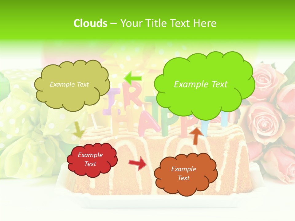 Arrangement Anniversary Birthday PowerPoint Template