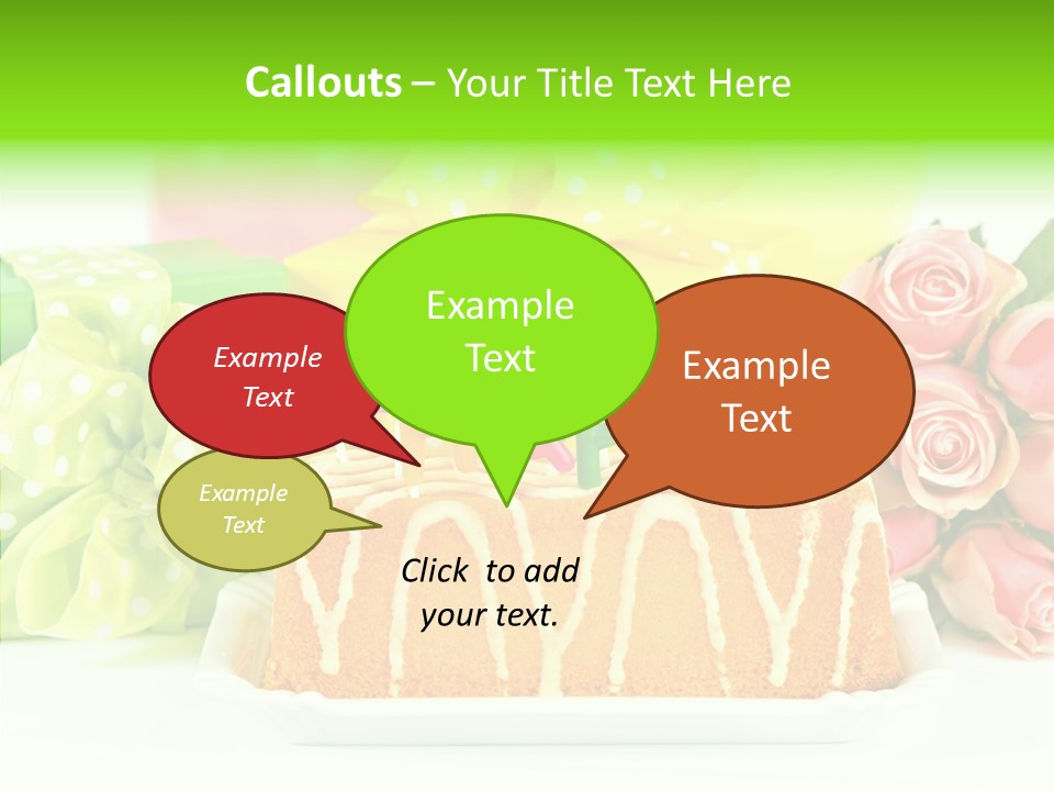 Arrangement Anniversary Birthday PowerPoint Template