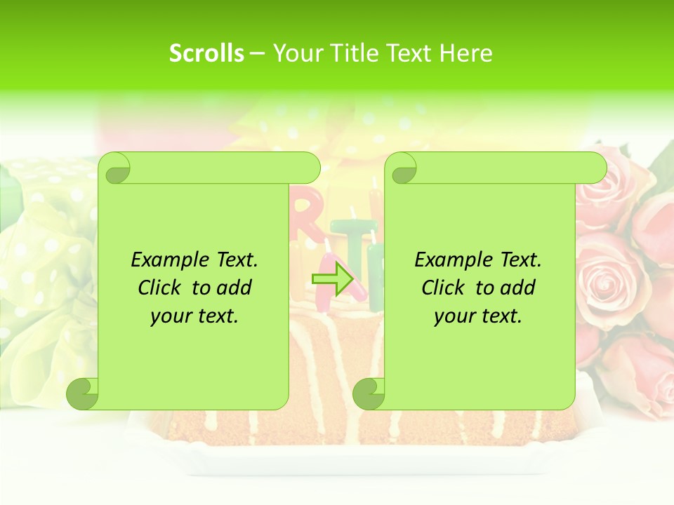 Arrangement Anniversary Birthday PowerPoint Template