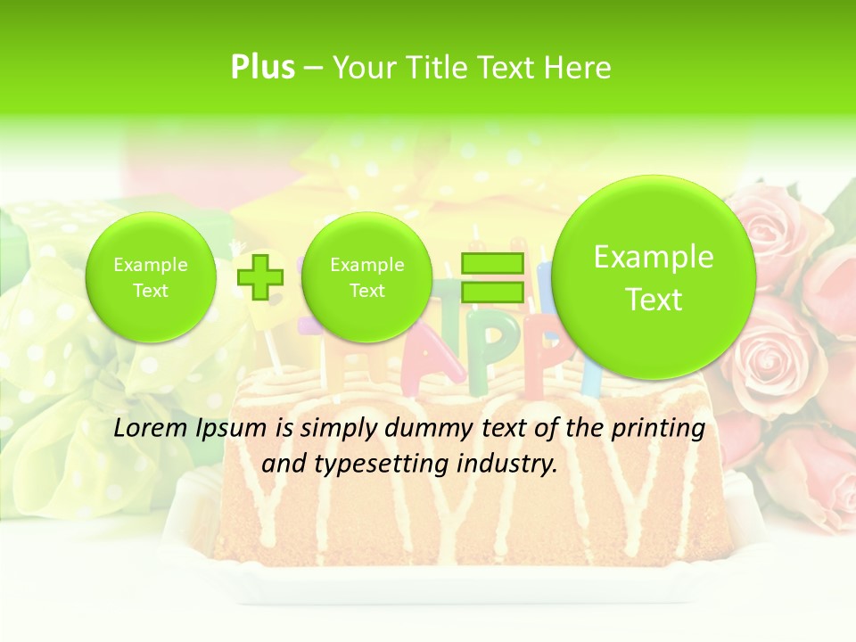 Arrangement Anniversary Birthday PowerPoint Template