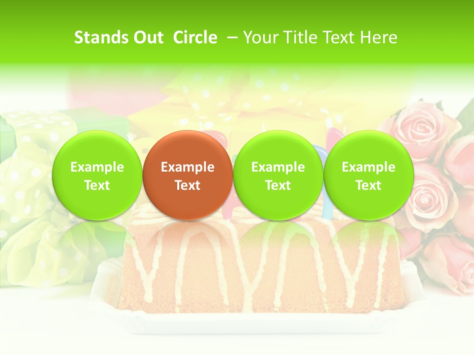 Arrangement Anniversary Birthday PowerPoint Template