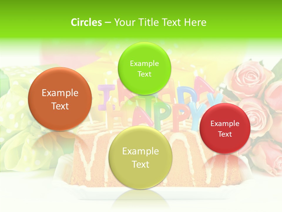 Arrangement Anniversary Birthday PowerPoint Template