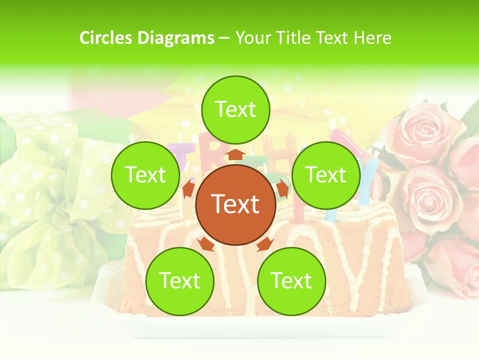 Arrangement Anniversary Birthday PowerPoint Template