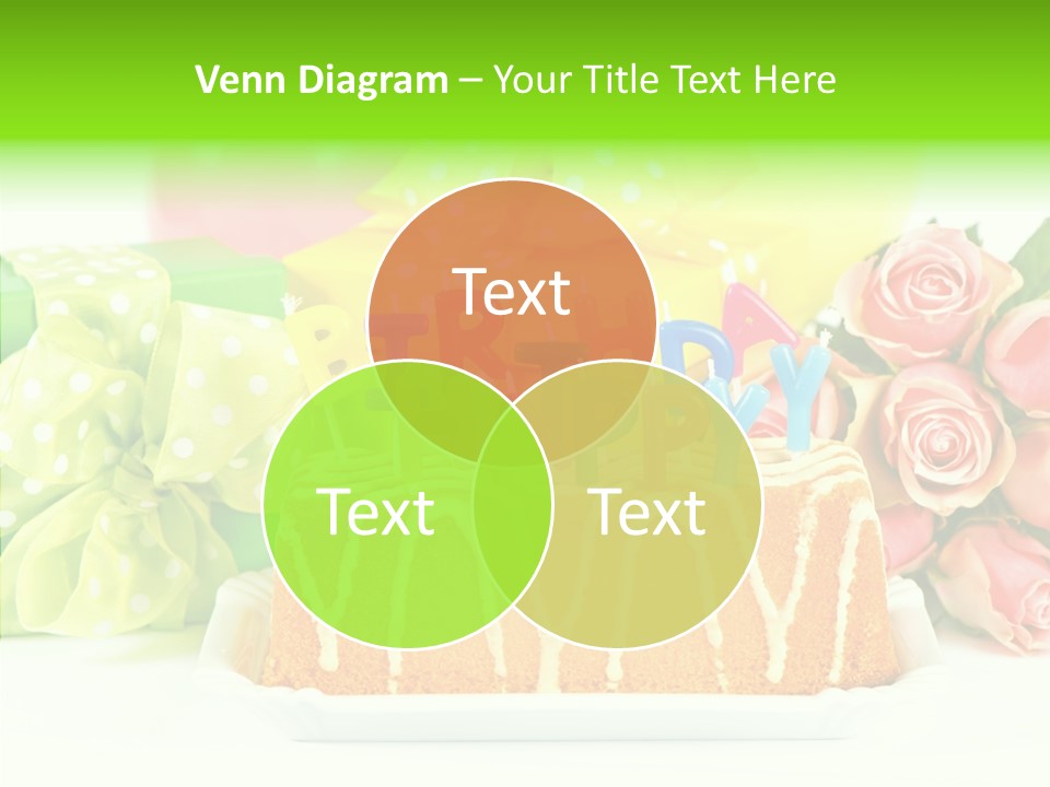 Arrangement Anniversary Birthday PowerPoint Template