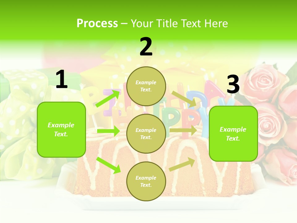 Arrangement Anniversary Birthday PowerPoint Template