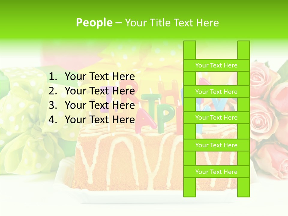 Arrangement Anniversary Birthday PowerPoint Template