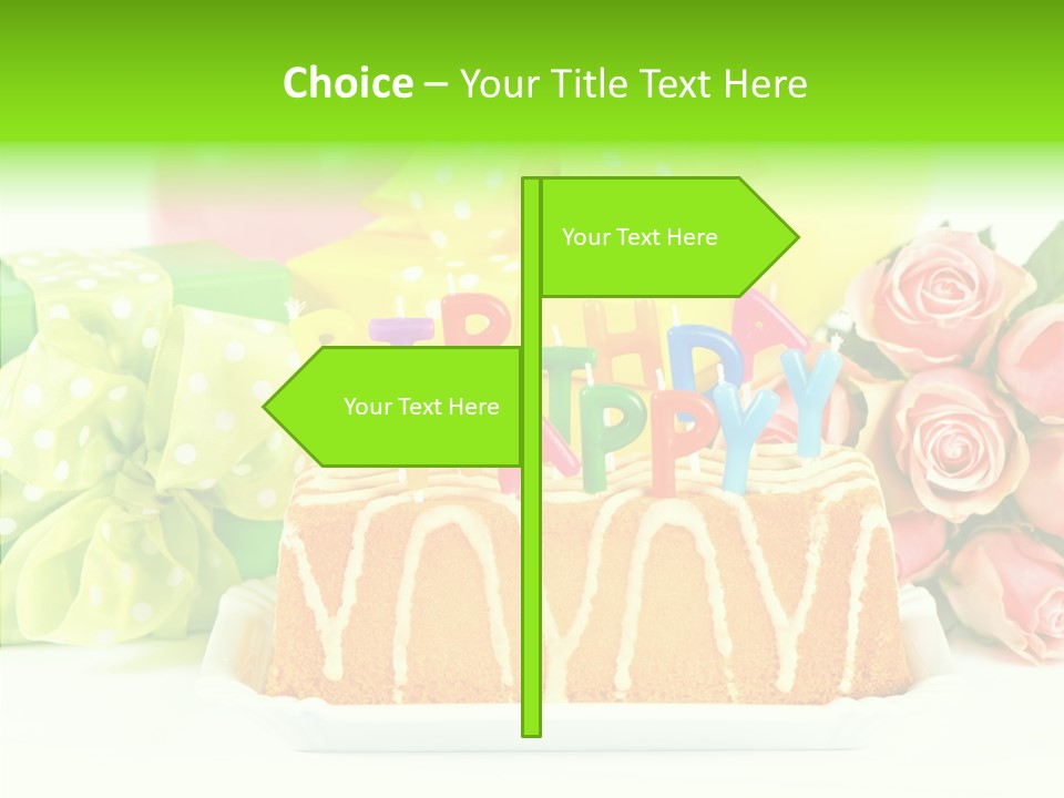 Arrangement Anniversary Birthday PowerPoint Template