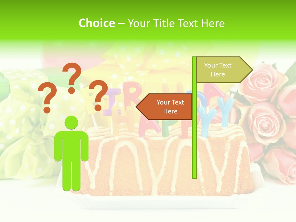 Arrangement Anniversary Birthday PowerPoint Template