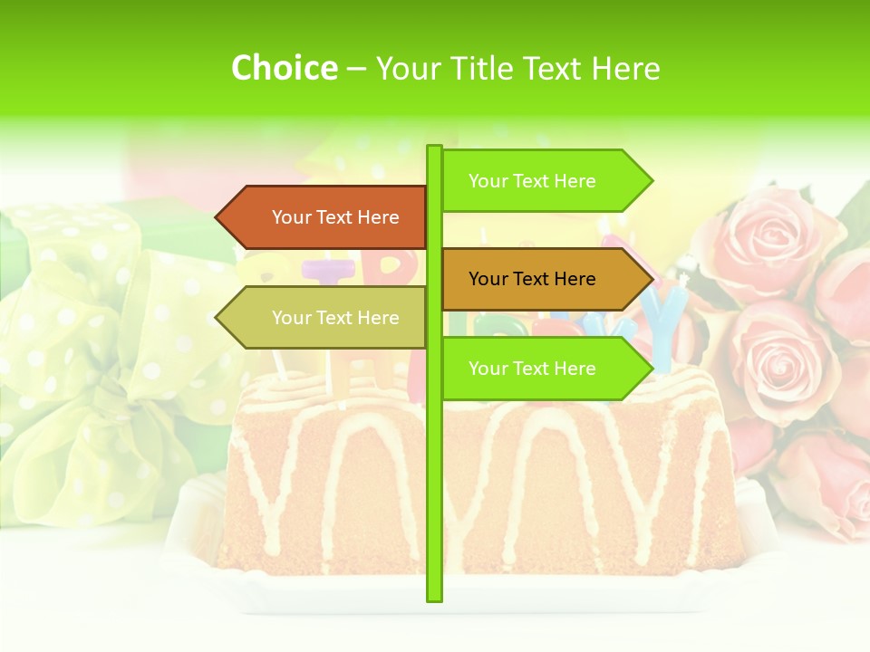 Arrangement Anniversary Birthday PowerPoint Template