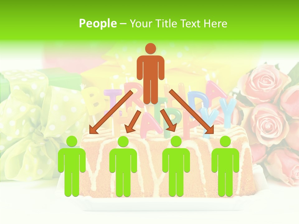 Arrangement Anniversary Birthday PowerPoint Template