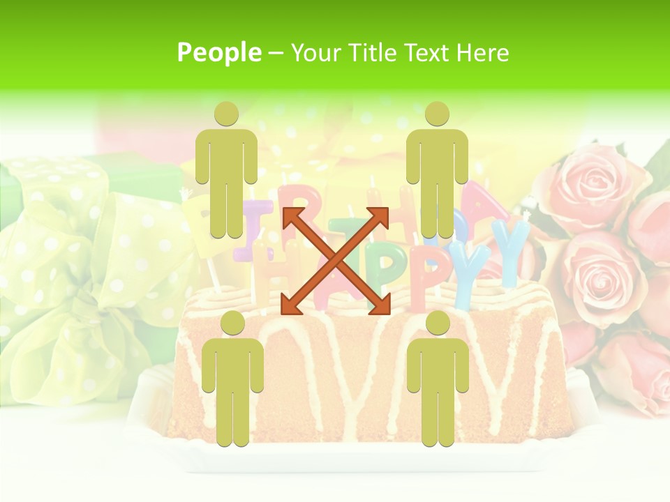 Arrangement Anniversary Birthday PowerPoint Template